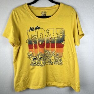 Disney‎ Pixar Juniors Toy Story Hit The Road Yellow Shirt Size 2XL